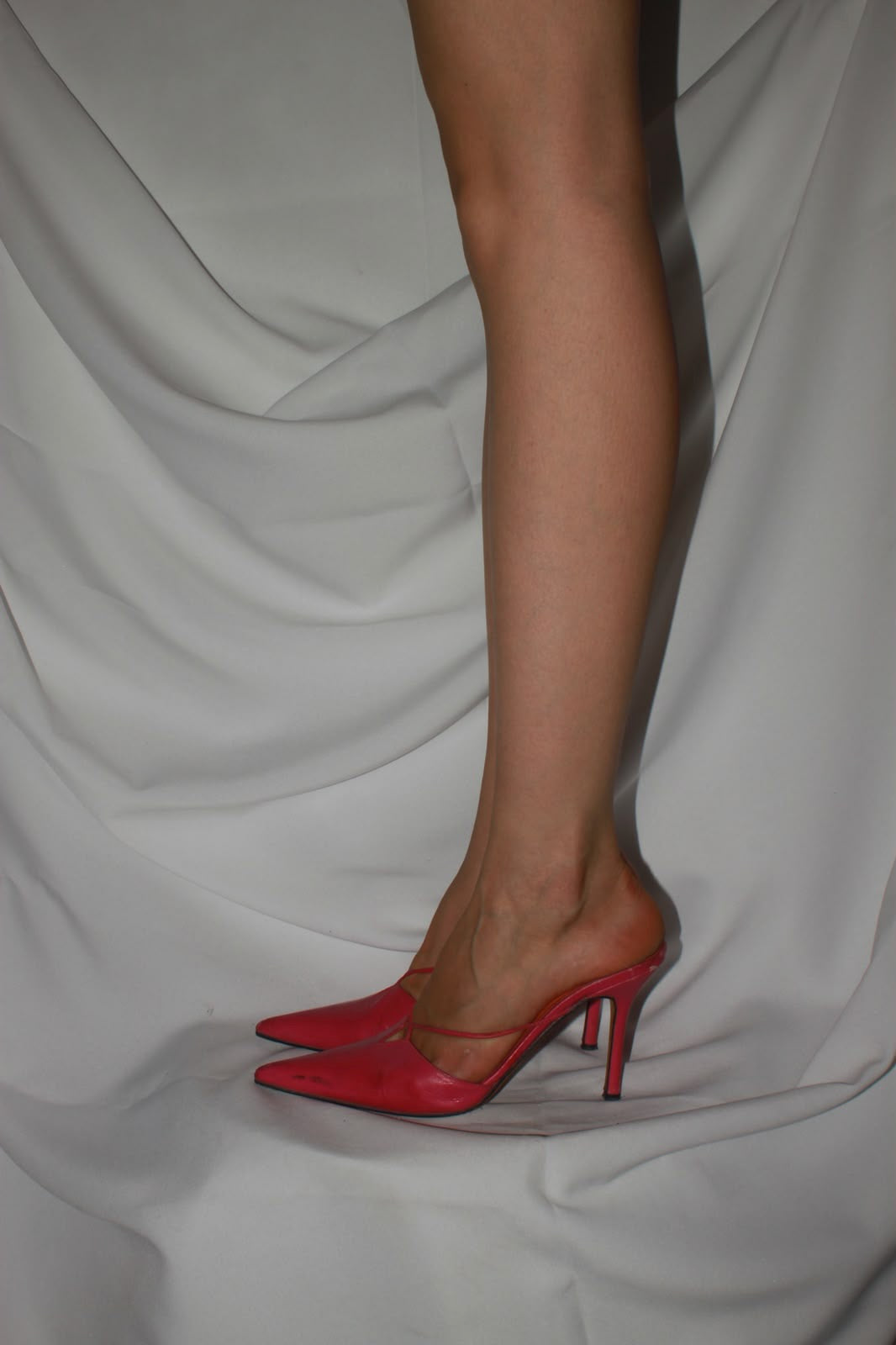 Hot pink leather heels by Pura Lopez